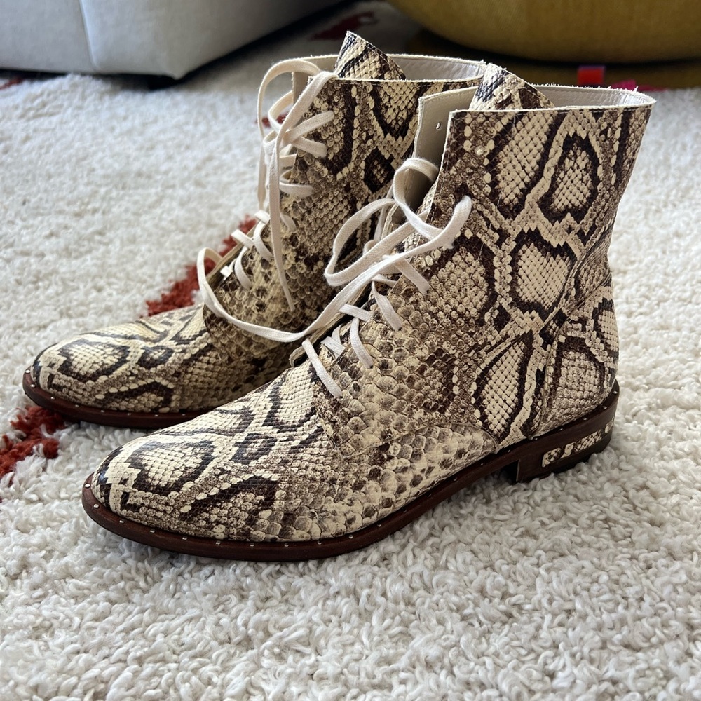 RARE Freda Salvador Snakeskin Ralf Boot